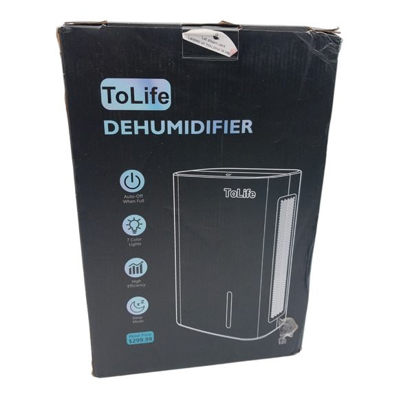 Tolife TZ-C4S White 240V 72W Portable Dehumidifier For Home Use 62Oz Used - Picture 3 of 6